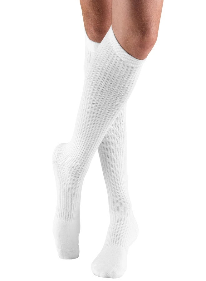 Champion Men's Compression Gym Socks, 15-20 mmHg, Knee High Over Calf Length Athletic Wear for Sports, White, Large - Image 2