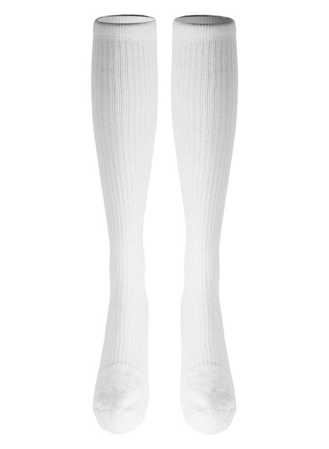 Champion Men's Compression Gym Socks, 15-20 mmHg, Knee High Over Calf Length Athletic Wear for Sports, White, Large - Image 3