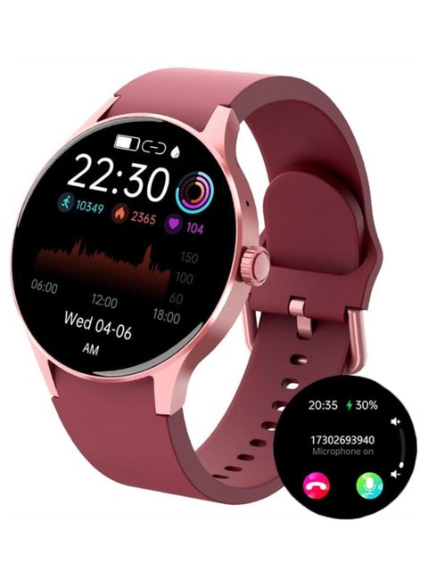 Smart Watches for Women Men (Answer/Make Calls),1.43" Round Fitness Tracker, Smartwatch with Heart Rate Monitor Sleep, IP68 Waterproof,Blood Oxygen/Glucose/Blood Pressure