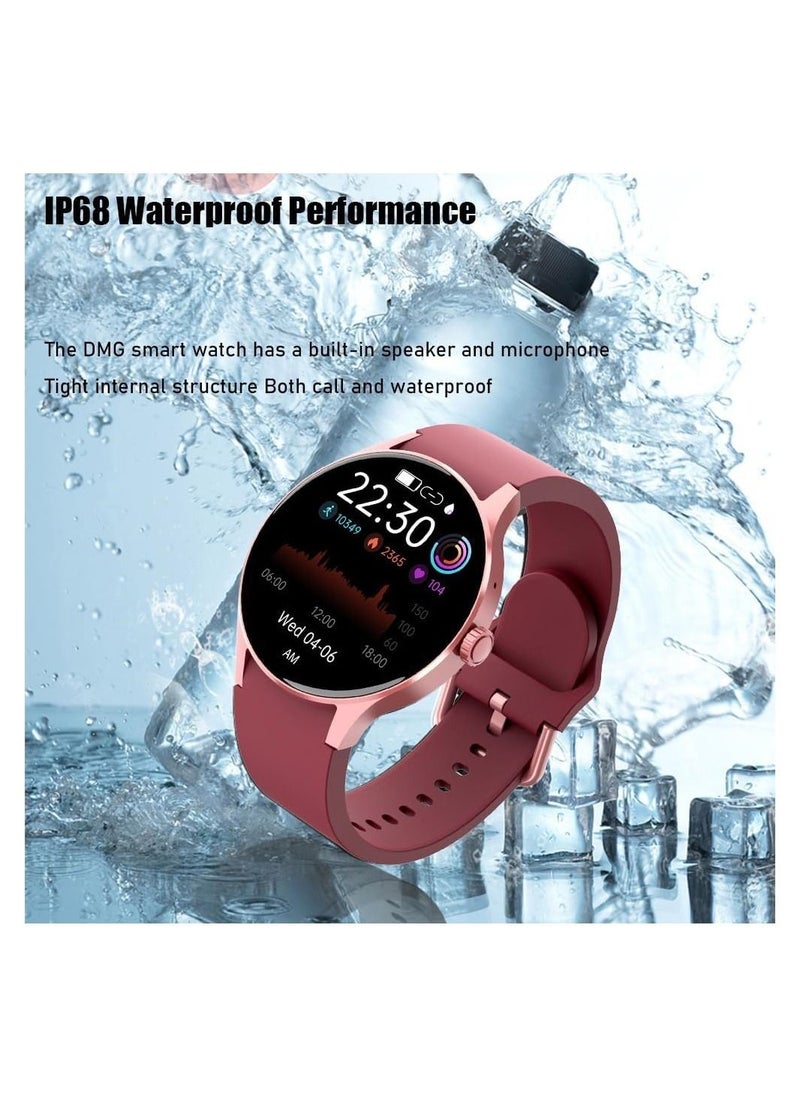 DMG TECH - Smart Watches for Women Men (Answer/Make Calls),1.43" Round Fitness Tracker, Smartwatch with Heart Rate Monitor Sleep, IP68 Waterproof,Blood Oxygen/Glucose/Blood Pressure - Image 1