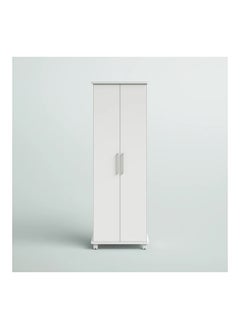 AtoZ Furniture Albright Shoe Storage Cabinet in White Color 