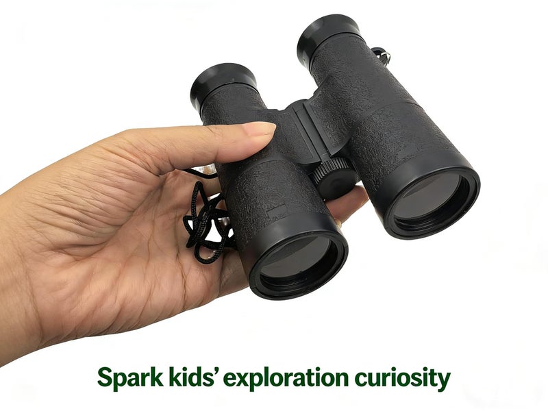 MAGIKON Toy Binoculars with Neck String, Camping Birthday Party Supplies Nature Exploration Toys for Outdoors Indoors, 4.6 x 3.5 inches - Image 4