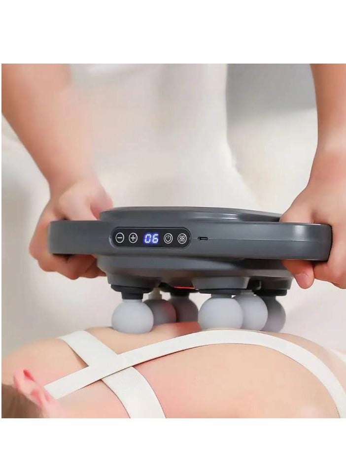 Slimming Fascia Machine, High Frequency Back Waist Massager, Professional 6-Head Shoulder Fascia Massager - Image 1