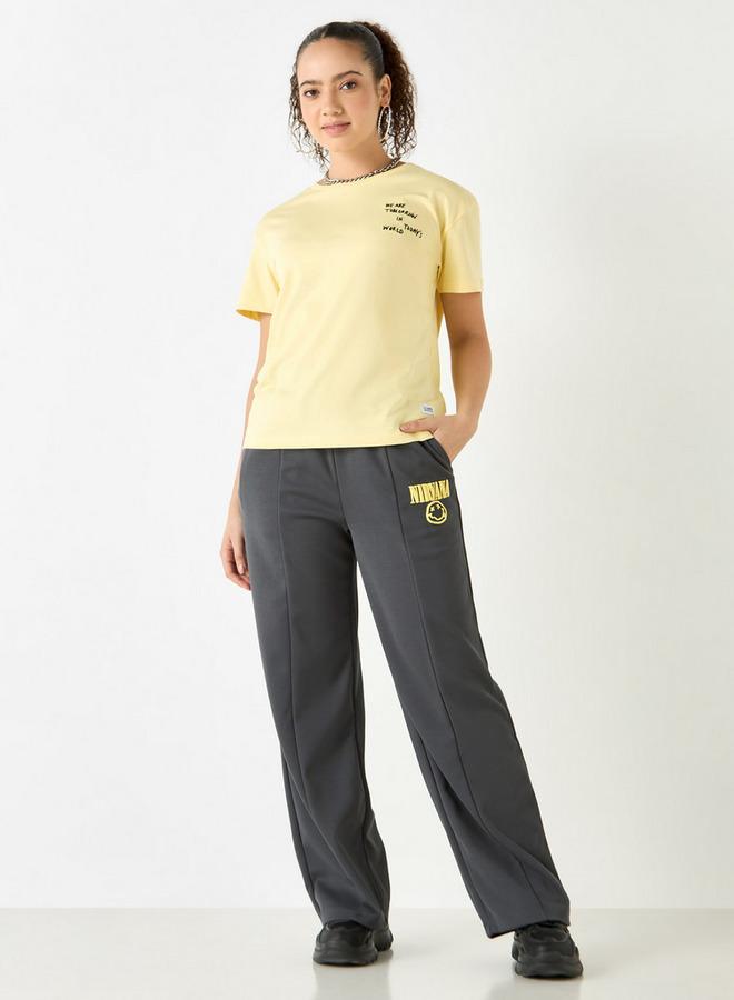 SP Characters Nirvana Print Pants with Pockets and Elasticated Waistband - Image 2