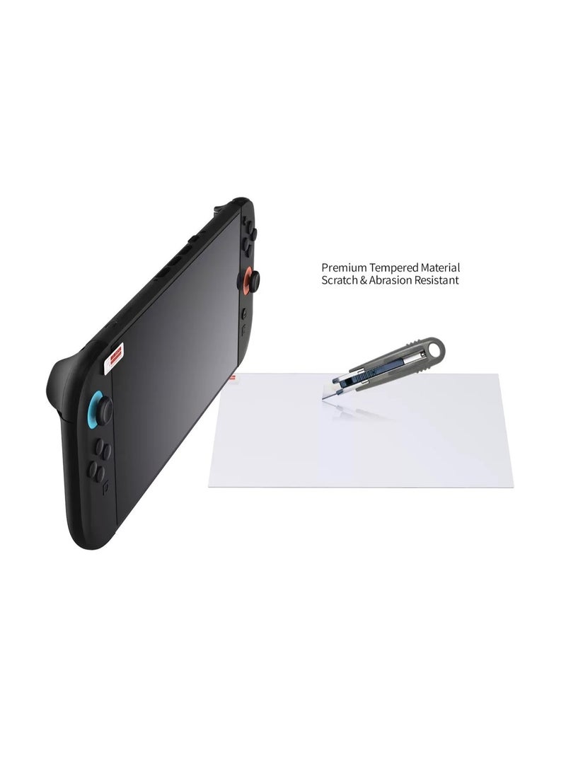 واقي شاشة زجاجي مقوى لجهاز سويتش 2 | مضاد لبصمات الأصابع والخدوش - Image 3