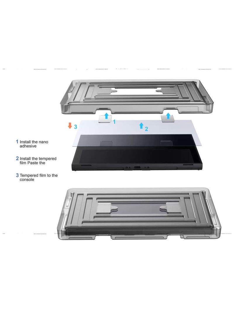واقي شاشة زجاجي مقوى لجهاز سويتش 2 | مضاد لبصمات الأصابع والخدوش - Image 4