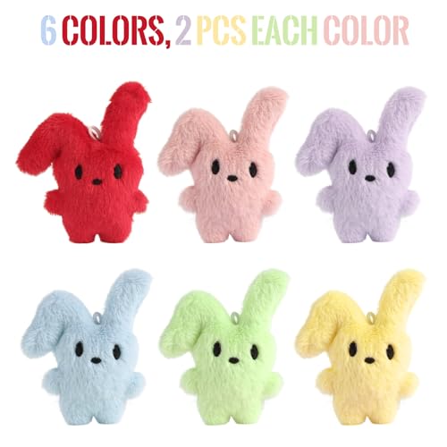 CHHOEAV 12PCS Easter Eggs with Plush Bunny Toys Inside Cute Stuffed Bunnies Easter Basket Stuffers Essentials Easter Egg Fillers Party Favors Gifts for Kids Teens - Image 5