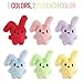 CHHOEAV 12PCS Easter Eggs with Plush Bunny Toys Inside Cute Stuffed Bunnies Easter Basket Stuffers Essentials Easter Egg Fillers Party Favors Gifts for Kids Teens - Image 4
