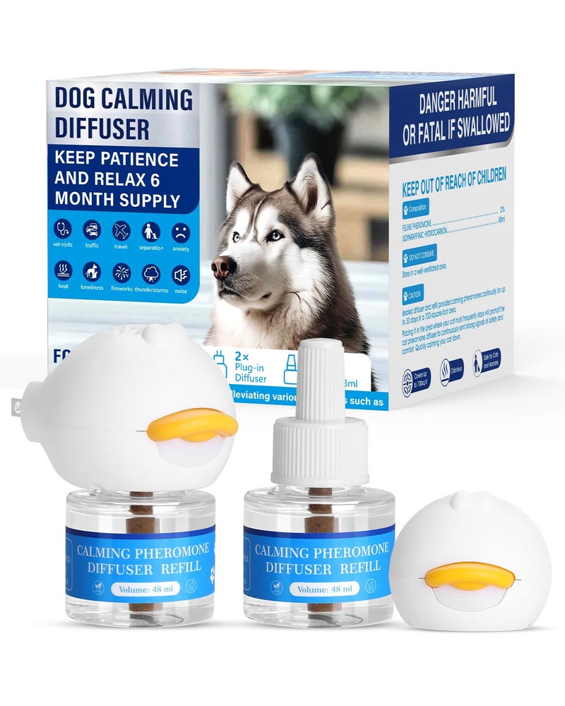 Accecraft Dog Calming Pheromone Diffuser Kit â€“ Plug-in Anxiety & Stress Relief for Dogs, Helps Reduce Barking, Chewing, Aggression & Separation Anxiety â€“ Drug-Free, Non-Sedating, 60-Day Supply - Image 1