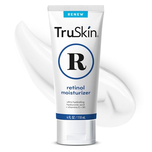 TruSkin Retinol Face Moisturizer  Powerful AntiAging Moisturizer for Women with Hyaluronic Acid  Vitamin E  Retinol Cream for Face for YouthfulLooking Appearance 4 fl oz