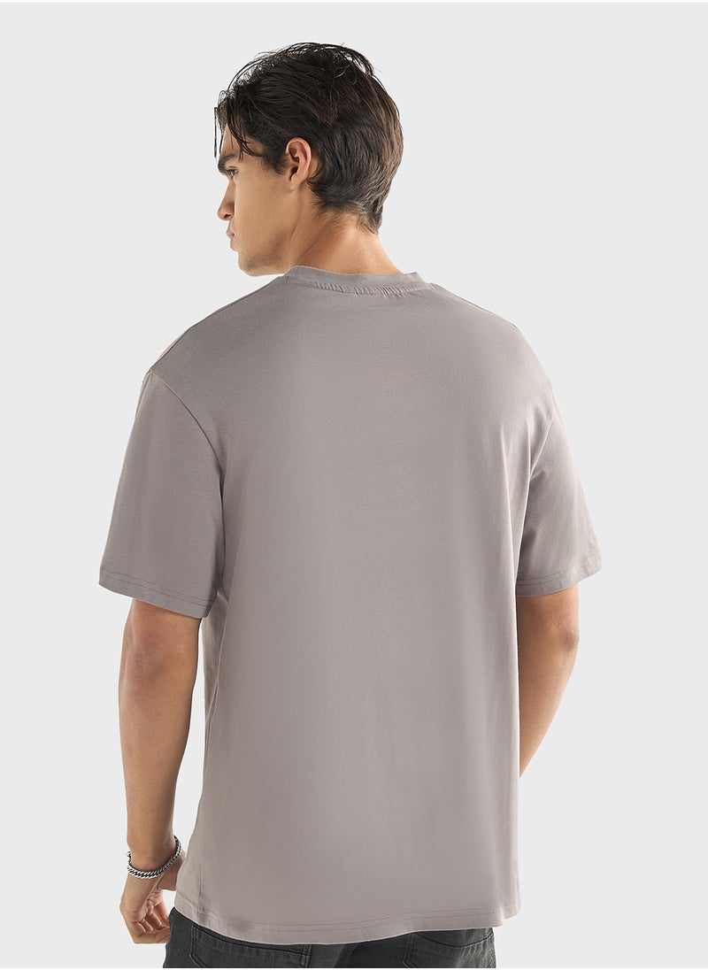 FAV Print Crew Neck T-Shirt  - Image 2