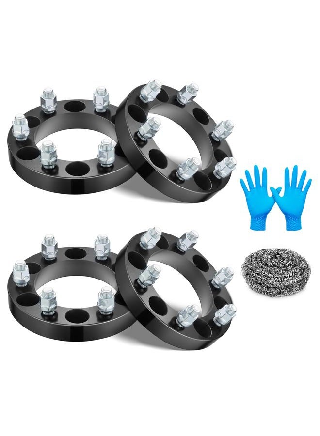 BDFHYK 6x139.5 Wheel Spacers 1 inch 6x5.5 Hubcentric, 6 Lug M14x1.5 Studs & 108mm Hub Bore, Compatible with Chevy Suburban Silverado Tahoe GMC Sierra 1500 Yukon Cadillac Escalade Ram 1500, Set of 4 - Image 1