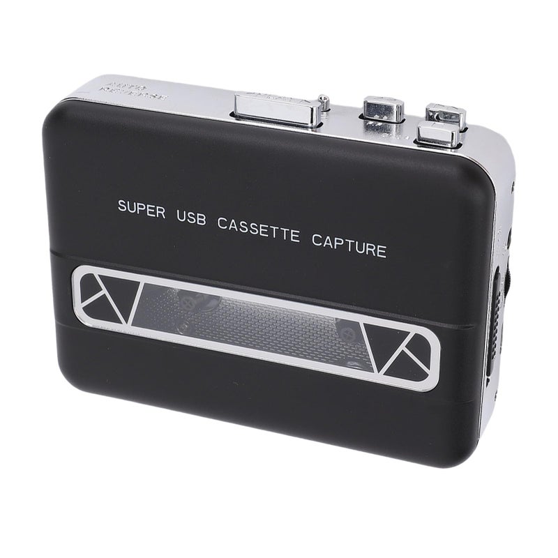 مشغل كاسيت محمول مع مكبر صوت مدمج ومقبس للسماعات ومحول MP3 - Image 5