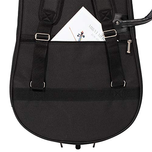 Mivi MI&VI CB-5001 Cello Soft Case Travel Gig Bag (3/4 Size) With Multiple Pockets and Adjustable Backpack Straps | 12mm Thick Padding | Waterproof | Non-Abrasive Lining - By MIVI Music - Image 5