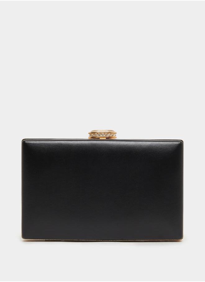 Styli Flower Embellished Clutch Chain Strap  - Image 2