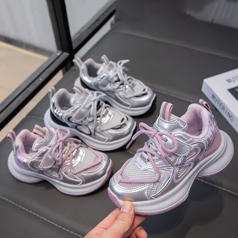 Girls Shoes Children'S Mesh Sneaker 2025 New Student Non-Slip Running Shoes Boys Soft Sole Casual Shoes - Image 2