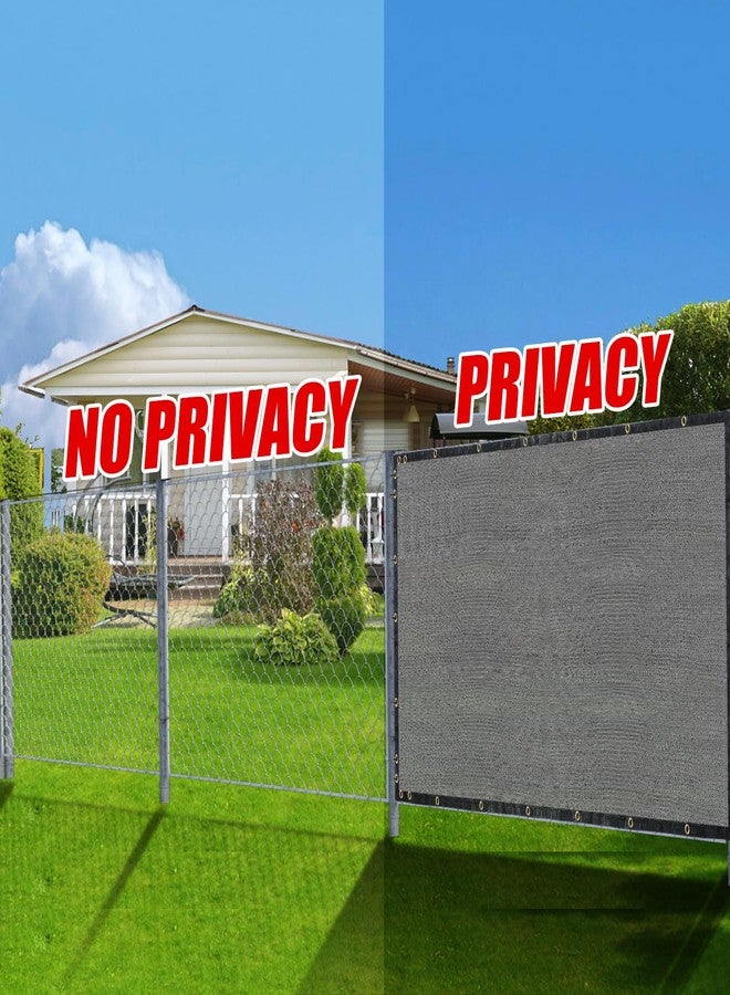 BADAO Gray 5FT X 50FT Outdoor Privacy Screen Fence & Mesh Shade Net Cover, Ideal for Garden and Backyard - Enhances Privacy for Fencing & Chain Link, Perfect for Patio Privacy Wall, Slats，Freestanding - Image 4