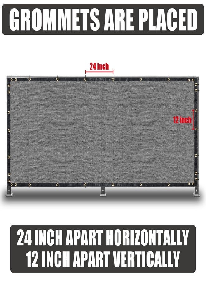BADAO Gray 5FT X 50FT Outdoor Privacy Screen Fence & Mesh Shade Net Cover, Ideal for Garden and Backyard - Enhances Privacy for Fencing & Chain Link, Perfect for Patio Privacy Wall, Slats，Freestanding - Image 3