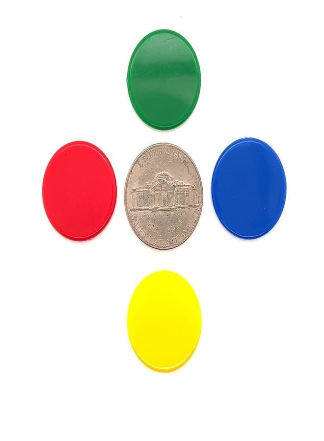 Morrison Games Plastic Counters (48): Blue, Red, Yellow, and Green Color Gaming Tokens (Hard Colored Plastic Coins, Markers and Discs for Bingo Chips, Tiddly Winks, and Other Board Game Playing Pieces) - Image 3