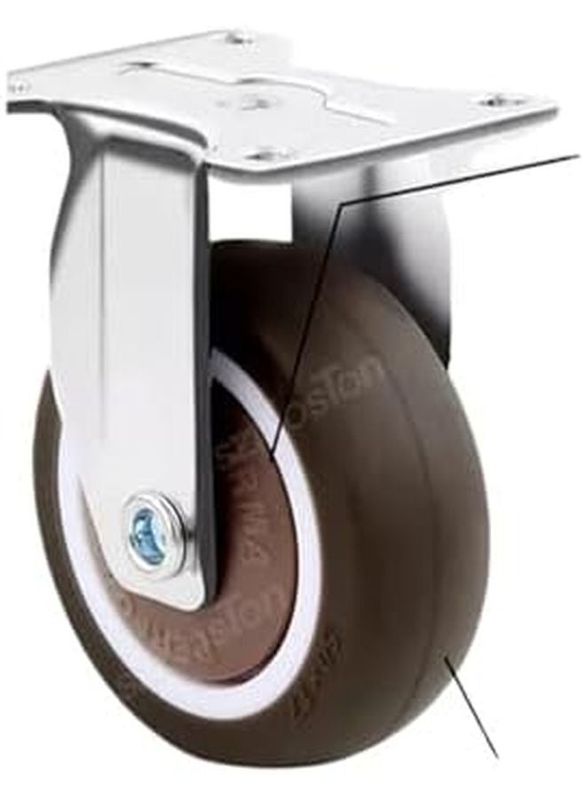 Universal Swivel Casters Heavy Duty 1.25 Inch Silent Wheels With Safety Brake For Furniture - Image 4