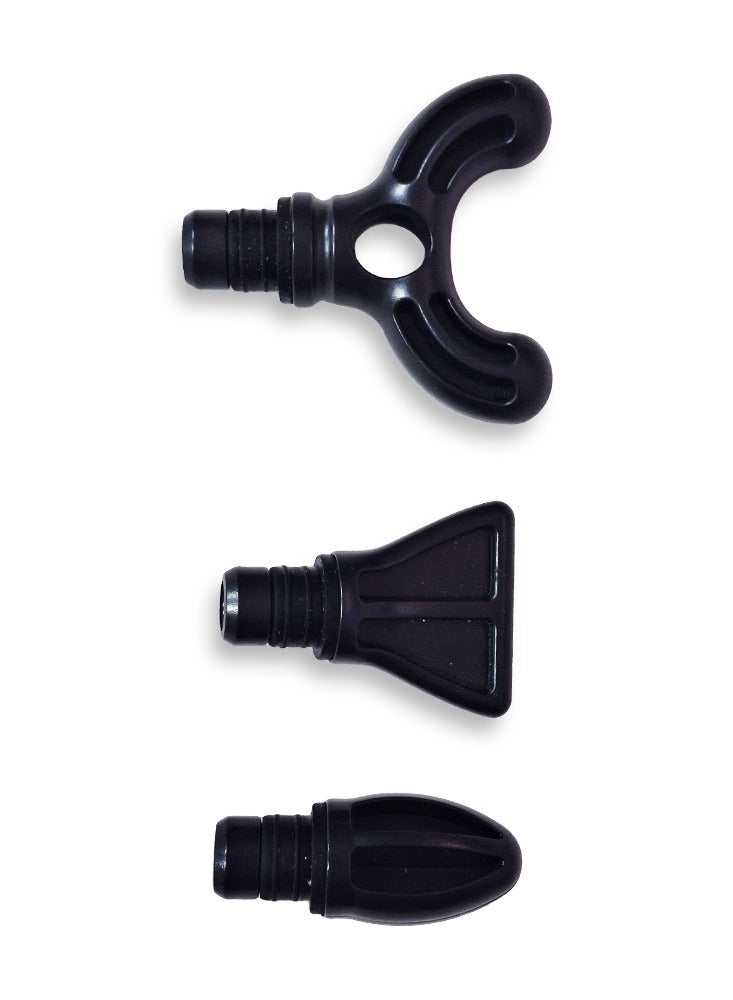 Compact Power Massager  , Relaxing and Healing Massager 4 in 1 , Cordless and Rechargeable , USB Type-C Cable , 4 Interchangeable Head Model CY-010 For all Body Can Use it in Home - Orange - Image 2