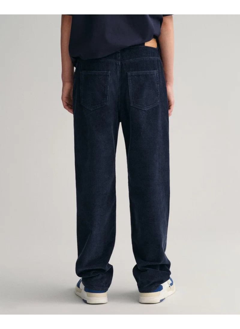 غانت Gant Teen Boys Loose Fit Corduroy Pants