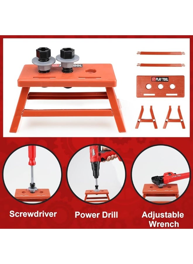 STEAM Life STEAM Life Kids Tool Set for Boys with Power Toy Drill, Toddler Tool Set, Kids Tape Measure, Toy Tools for Kids, Kids Tool Box, Toy Hammer, Play Tool Set for Toddlers 3-5 - Image 2