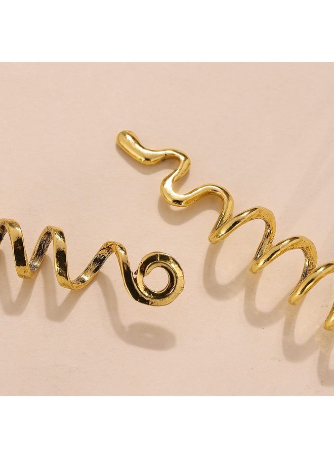 FRDTLUTHW - FRDTLUTHW Gold Snake Hair Jewelry for Braids, Halloween Hair Decoration, Dreadlock Accessories for Women(pack of 6) - Image 1