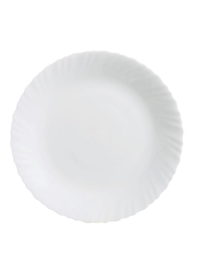 Luminarc Luminarc Feston Opalware Dinner Plate, 10.6 Inch, Set of 6, White, Large  - Image 1