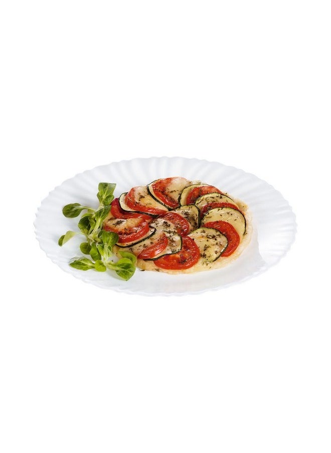 Luminarc Luminarc Feston Opalware Dinner Plate, 10.6 Inch, Set of 6, White, Large  - Image 3