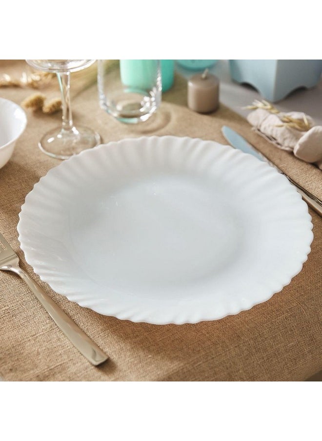 Luminarc Luminarc Feston Opalware Dinner Plate, 10.6 Inch, Set of 6, White, Large  - Image 4