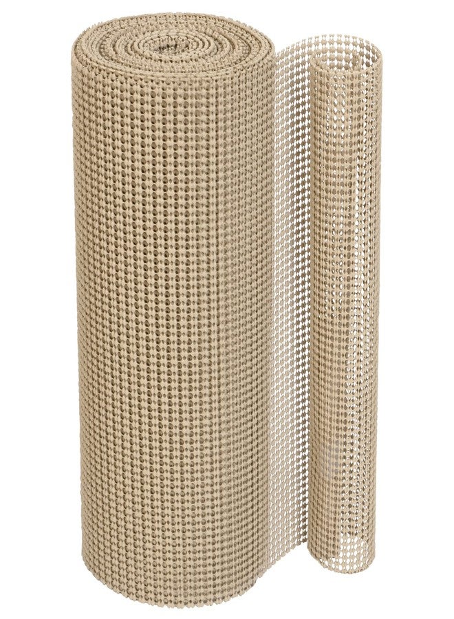 Smart Design Classic Grip Shelf Liner - 12in x 20ft - Non-Adhesive Drawer Liner with Strong Grip Helps Protect and Personalize Your Home Organization and Storage - Taupe - Image 2