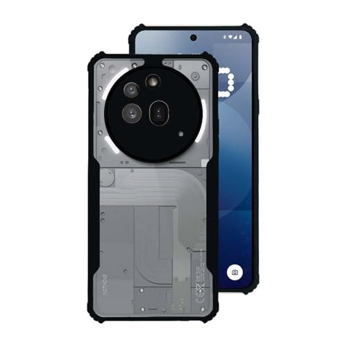 7-Seven 7SEVEN® Ipacky Back Cover for Nothing Phone 3A Pro 5G Mobile Back Case Shock Proof Design Camera Edges Protection Crystal Clear Phone Case Precise Cutouts Matte Black Soft Bumper Phone Cover - Image 1