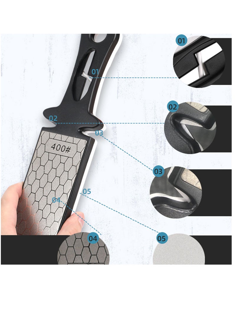 Double-Sided Diamond Sharpening Stone Honeycomb Surface Plate with Handle Lifting Hole for Kitchen Sharpen Tools  - Image 4