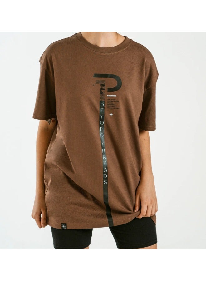 Primina Oversized Women T-Shirt -Futuristic - Image 4