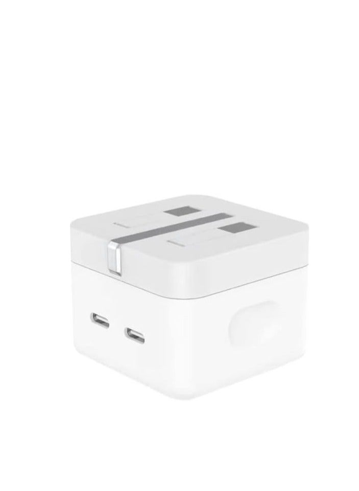 35W Dual USB C Port Adapter ​​​​​​Fast Charger ​with 1M iPhone Charging Cable Super Fast Compatible with Apple iPhone 14 pro max/14 pro/13/13 Pro max/12/12 Pro/11 iPad - Image 2