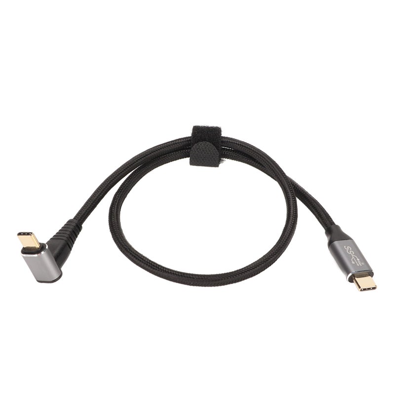 كابل USB مائل بزاوية 90 درجة 4K 60 يدعم شحن سريع USB C دعمًا كاملاً من النوع Type C 3.2 جيل 2 مع قدرة PD100 واط لجهاز Steam Deck - Image 5