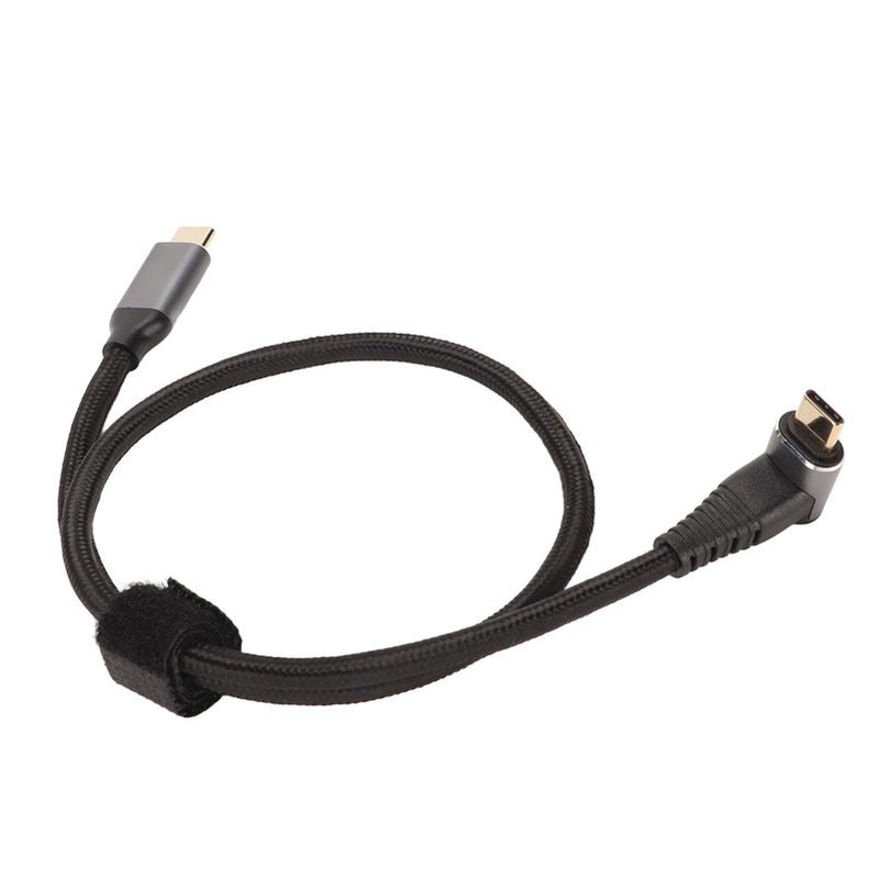 كابل USB مائل بزاوية 90 درجة 4K 60 يدعم شحن سريع USB C دعمًا كاملاً من النوع Type C 3.2 جيل 2 مع قدرة PD100 واط لجهاز Steam Deck - Image 1