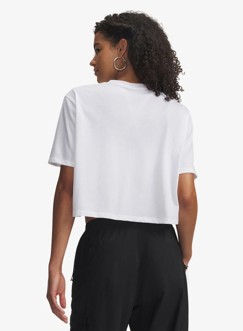 UNDER ARMOUR Essential Logo Cropped T-Shirt