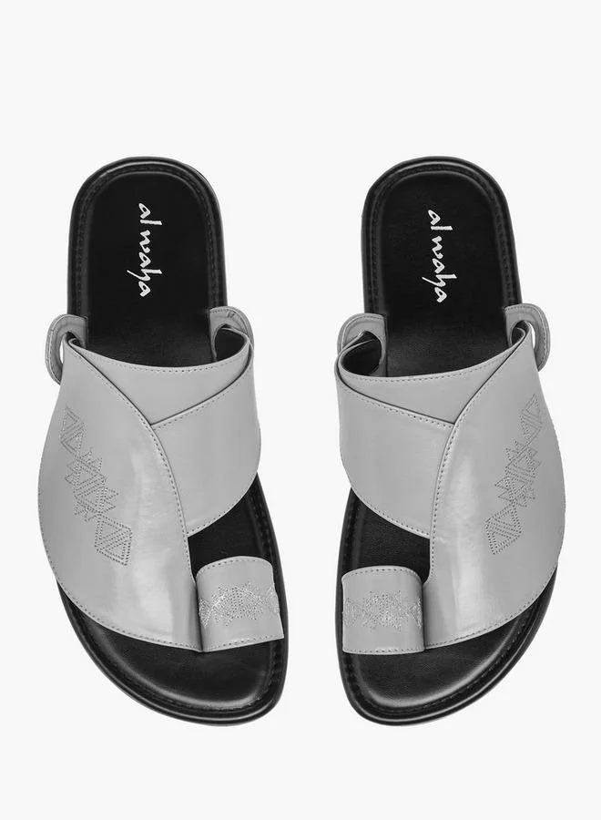 Al Waha Men Embroidered Arabic Sandals