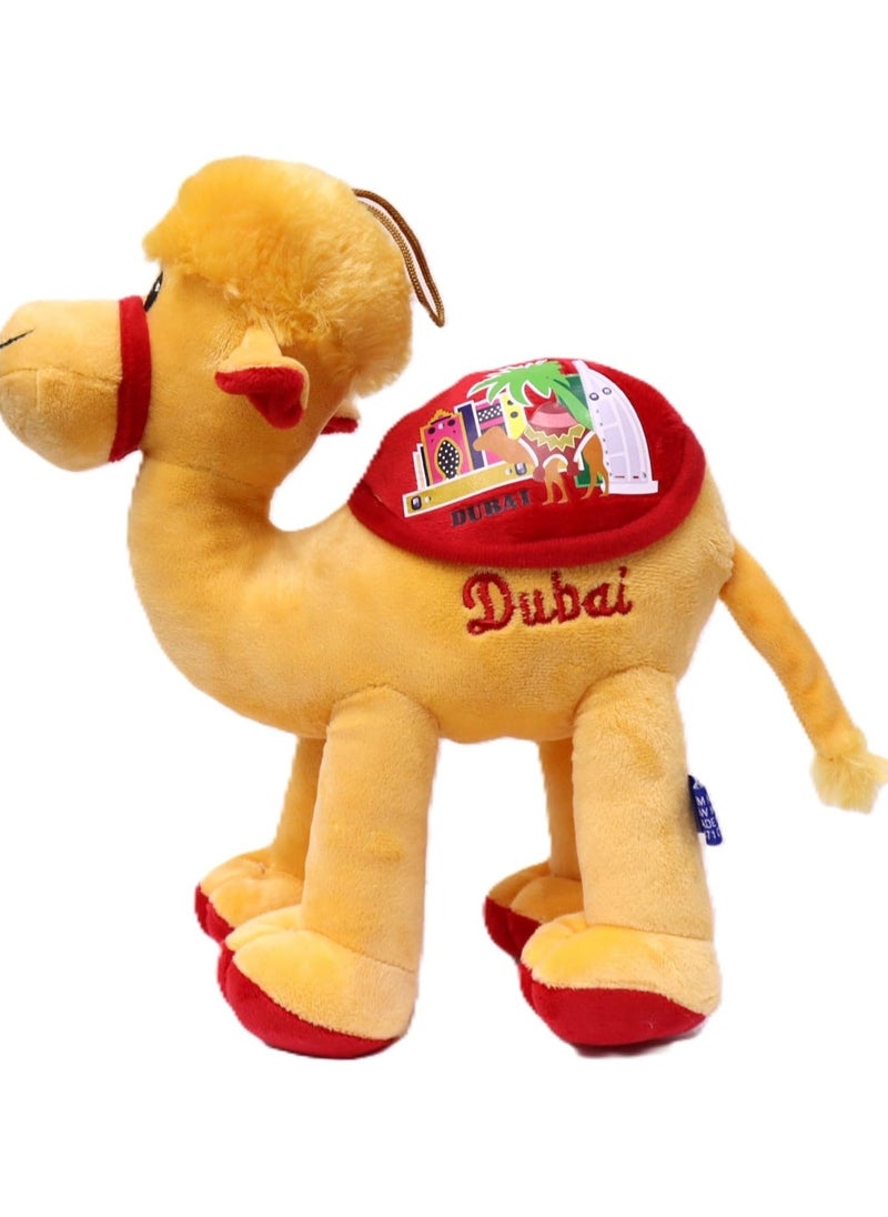 Dubai Camel Stuffed Animals Plush Dubai UAE Souvenir Symbol of Arabic Culture Cute Cuddly Soft Toy Teddy Bear for Children Boys Girls Birthday Valentine Party Return Gift Beige 