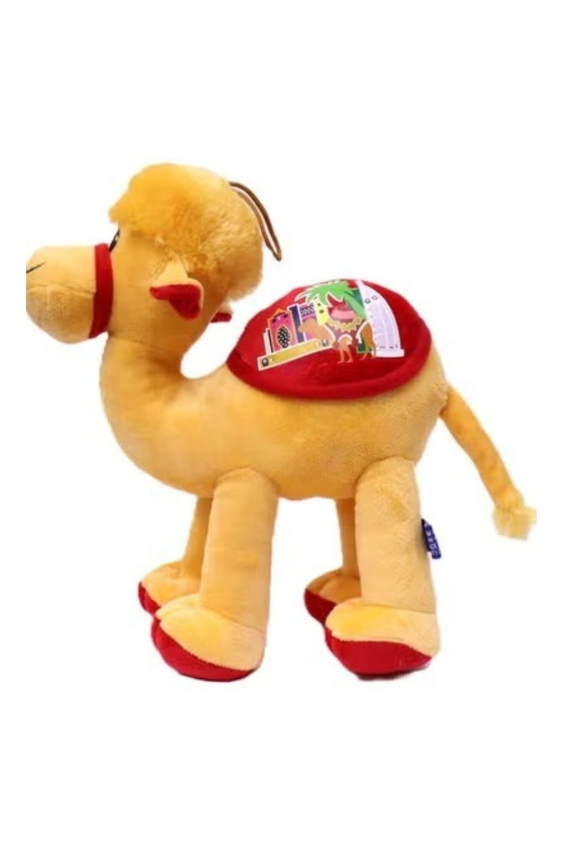 Dubai Camel Stuffed Animals Plush Dubai UAE Souvenir Symbol of Arabic Culture Cute Cuddly Soft Toy Teddy Bear for Children Boys Girls Birthday Valentine Party Return Gift Beige