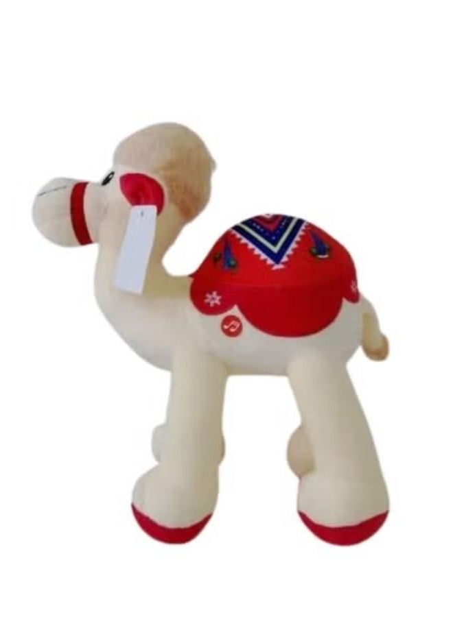 Dubai Camel Stuffed Animals Plush Dubai UAE Souvenir Symbol of Arabic Culture Cute Cuddly Soft Toy Teddy Bear for Children Boys Girls Birthday Valentine Party Return Gift Beige - Multicolour - Image 2