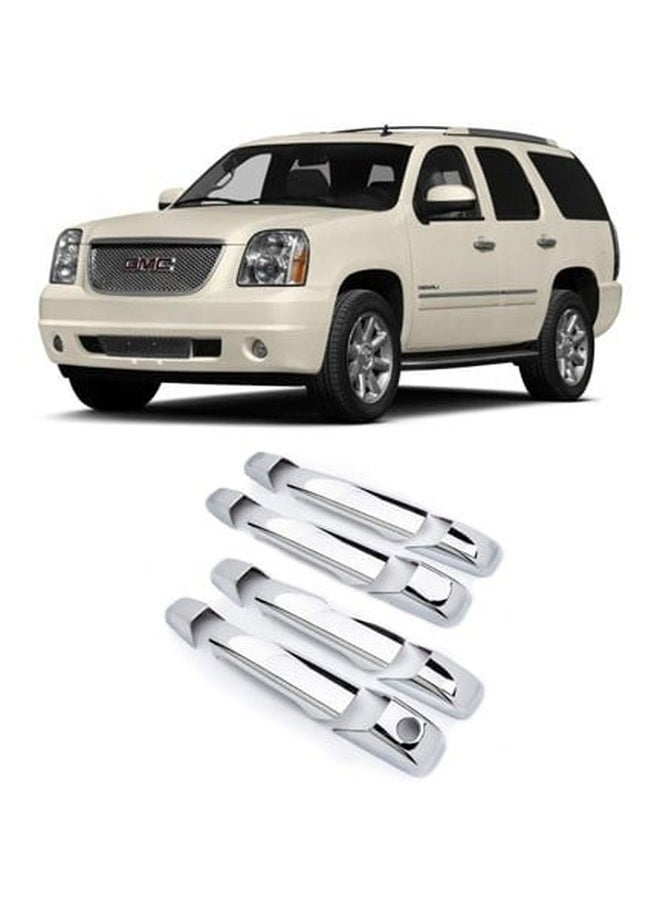 Chrome Door Handle Covers for GMC Yukon & Chevrolet Tahoe 2007-2014 ABS Chrome Plated Easy Installation - Image 1