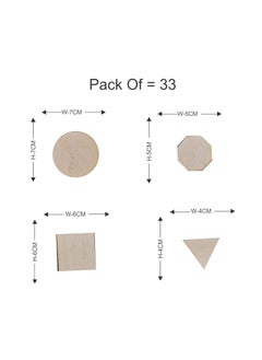 DECOR KAFE Decor Kafe Angles Wooden Laser Cut for Decoration DIY Products_WCO364  - Image 4