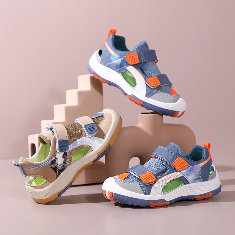 Children'S Shoes Children'S Outdoor Sports Sandals Breathable Baotou Boys Beach Shoes Big Children'S Tracing Shoes - Image 5