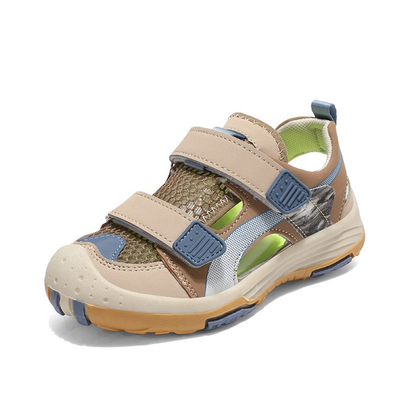 Children'S Shoes Children'S Outdoor Sports Sandals Breathable Baotou Boys Beach Shoes Big Children'S Tracing Shoes - Image 1
