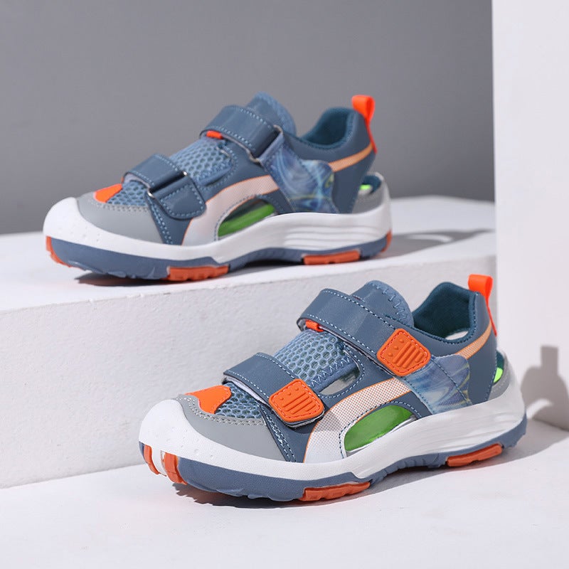 Children'S Shoes Children'S Outdoor Sports Sandals Breathable Baotou Boys Beach Shoes Big Children'S Tracing Shoes - Image 2