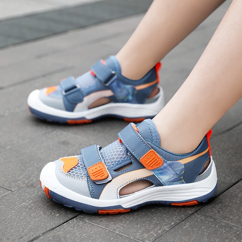 Children'S Shoes Children'S Outdoor Sports Sandals Breathable Baotou Boys Beach Shoes Big Children'S Tracing Shoes - Image 4