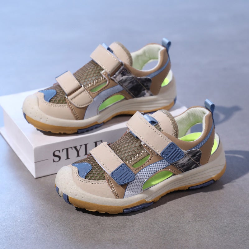 Children'S Shoes Children'S Outdoor Sports Sandals Breathable Baotou Boys Beach Shoes Big Children'S Tracing Shoes - Image 3